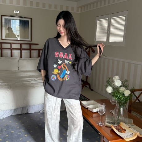 0789 mickey＆goofy sportyGoal tee/3カラー