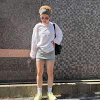 【即納販売】mini skirt 付きLIBバイカーleggings/2カラー