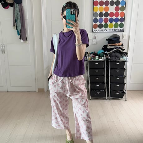 eee rosę ペイズリーwide pants2カラー