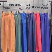 0488【即納】 NEW pigment color draw string 2way pants/【kimou】6カラー