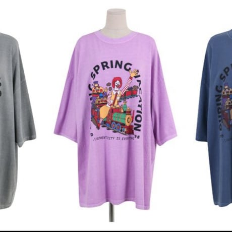 0091 S/S Macdonald pigment t-shirt/3カラー