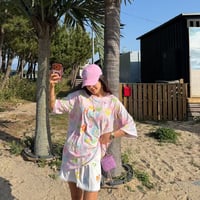 colorful Heart ニコchan tee/3カラー