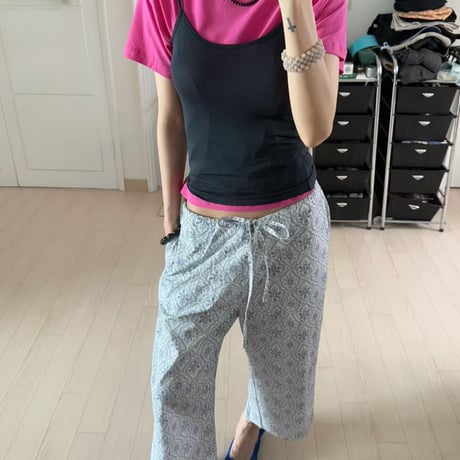eee rosę ペイズリーwide pants2カラー