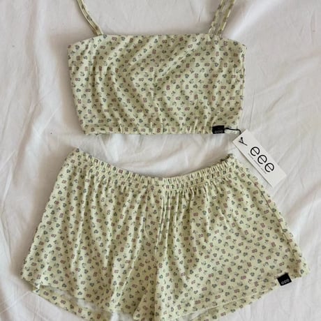 Mini Flower bra let＆short pants セットアップ/3カラー