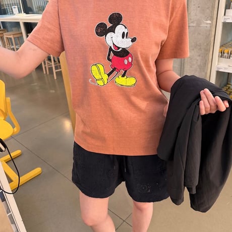 0816 pigment mickey Back star tee/3カラー