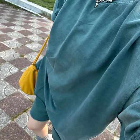 0116 pigment  over light半袖sweat/10カラー