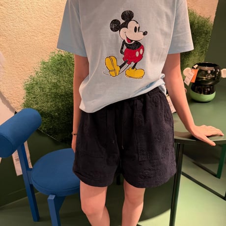 0817 mickey Back print tee/3カラー