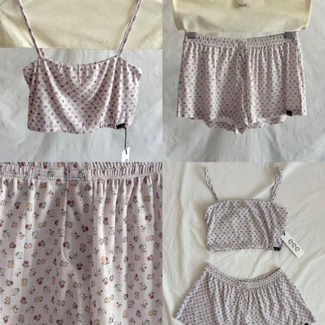 Mini Flower bra let＆short pants セットアップ/3カラー