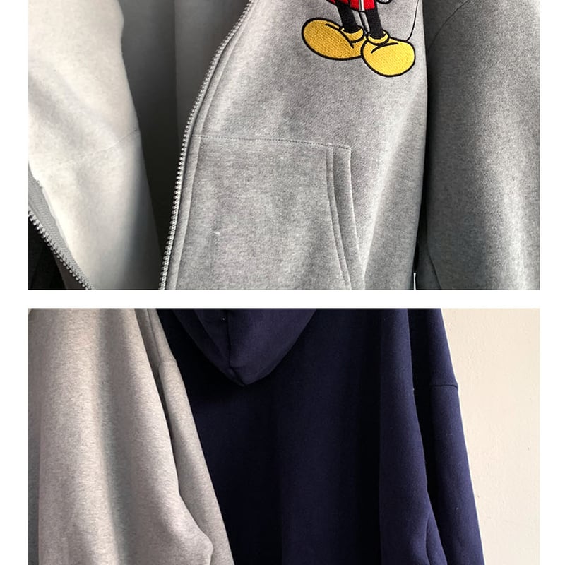 0430 mickey＆minnie zip hoodie/3カラー❤︎Naomiさん着用 |