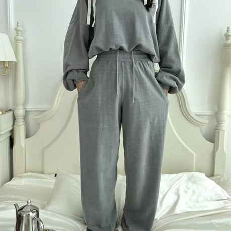 0058 S/S pigment straight pants/10カラー【インフルエンサーさん多数着用】