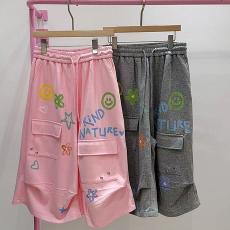 0853 ニコちゃん 7分丈 pants/2カラー