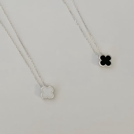silver925 flower necklace/2カラー