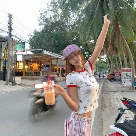 【即納販売】0168 stripe straight pants/3カラー