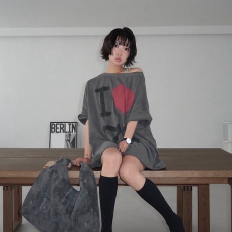 0682 LOVE❤️79 BIG tee shirt/ 2カラー