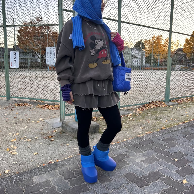 017 rill skirt docking pants【kimou】/ブラウン【Naomiさ