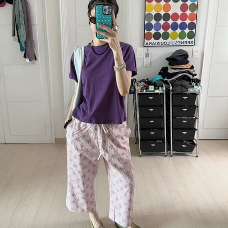 eee rosę ペイズリーwide pants2カラー