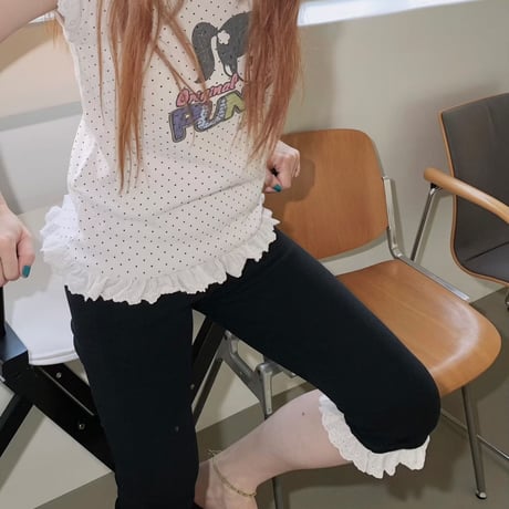 capri leggings pants/2カラー