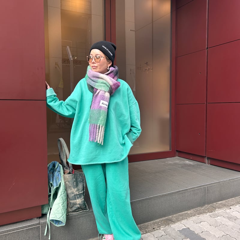 DEPOUND★韓国大人気 COLOR DYEING PANTS_2色 0035 pigment color drawstring 2WAY pants【kimou】