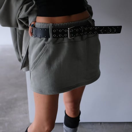 【即納販売】0339 Mini sweat skirt/3カラー
