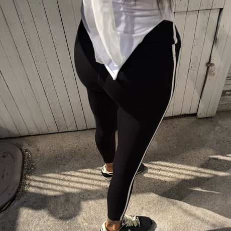 【即納】0696 sporty＆rich line leggings/2カラー2サイズ
