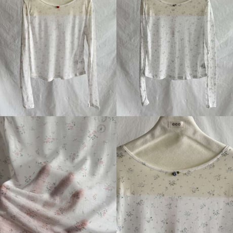 Mini Flower see-through tee/2カラー