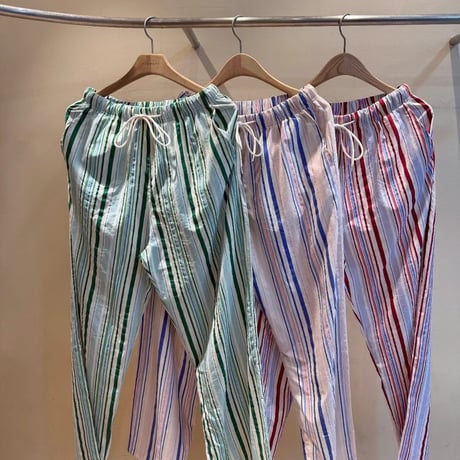 【即納販売】0168 stripe straight pants/3カラー