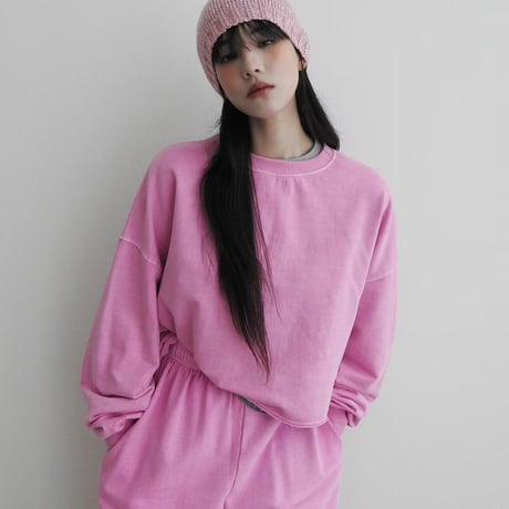 【即納販売】 pigment crop longsleeve/6カラー