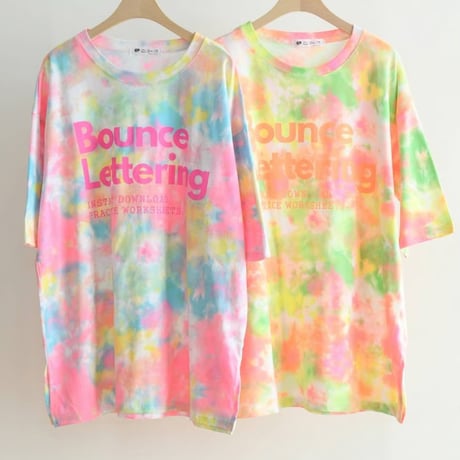 即納販売　0740 タイダイ neon tee/2カラー