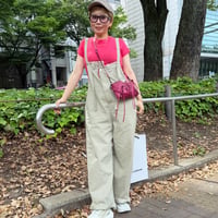 0805 cotton soft denim salopette/3カラー