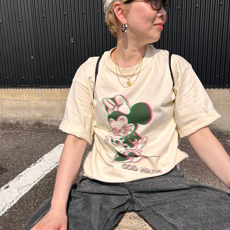 【即納販売】jimmys &riruコラボ minnieJerry t shirt/ベージュのみ