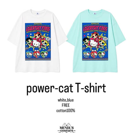 【数量限定】NEW FW Power-cat tshirt/2カラー