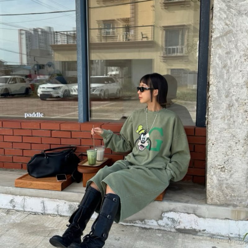 マーク＆ロナの Jade Flufy Crew Sweat  セットアップ マーク＆ロナの Jade Flufy Crew Sweat セットアップ