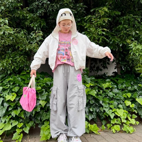 【即納販売】0756 ニコちゃん summer nylon  pants/4カラー