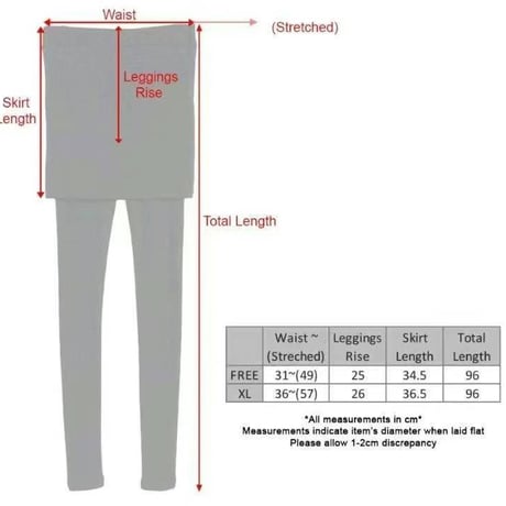 【即納販売】00395 skirt付きleggings/3カラー:2サイズ展開