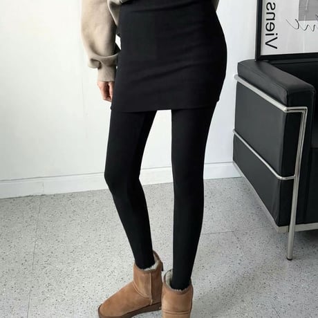 【即納販売】00395 skirt付きleggings/3カラー:2サイズ展開