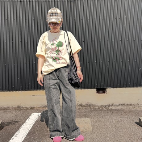 【即納販売】jimmys &riruコラボ minnieJerry t shirt/ベージュのみ