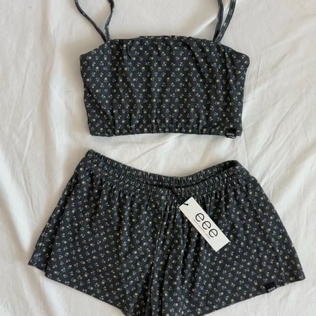 Mini Flower bra let＆short pants セットアップ/3カラー