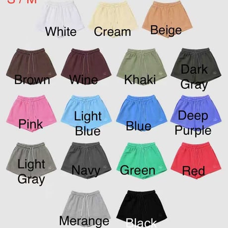 【即納販売】0188 pigment short pants/17カラー
