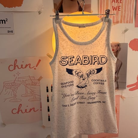 0839 ネオンネップ柄LOGO tank top/2カラー