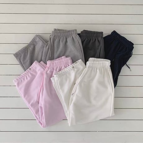 【即納】0758 summer cotton 2way pants/アイボリー