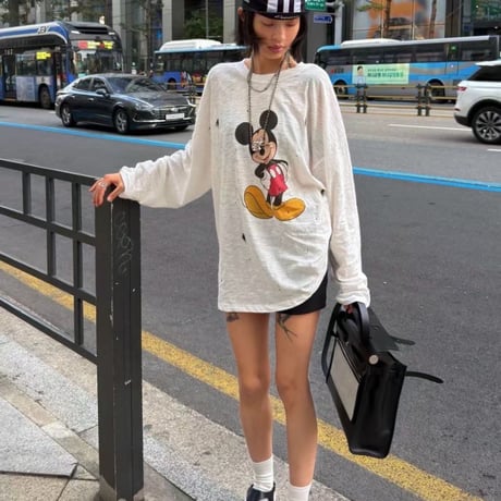 0870 Mickey Splatter Tee/4カラー
