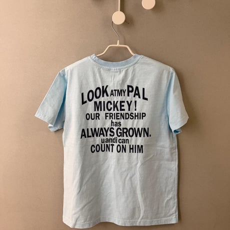 0817 mickey Back print tee/3カラー