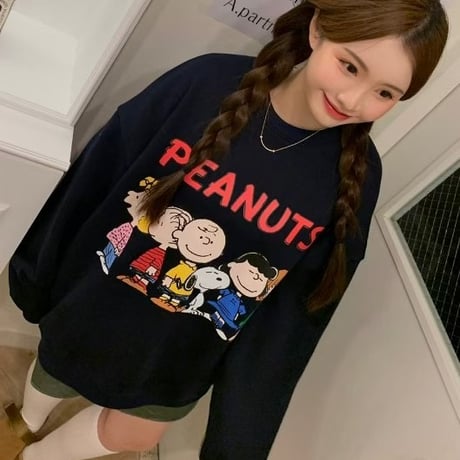 0489 New PEANUTS SNOOPY sweat/2カラー❤︎あやちゃん着用❤︎