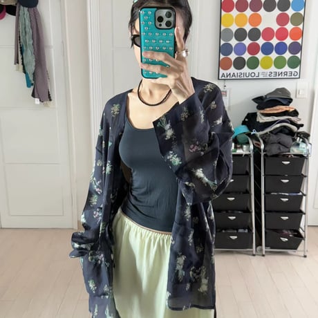 eee Bloom Sheer Cardigan/2カラー