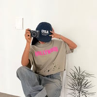 0822 Hollywood damage tee/3カラー