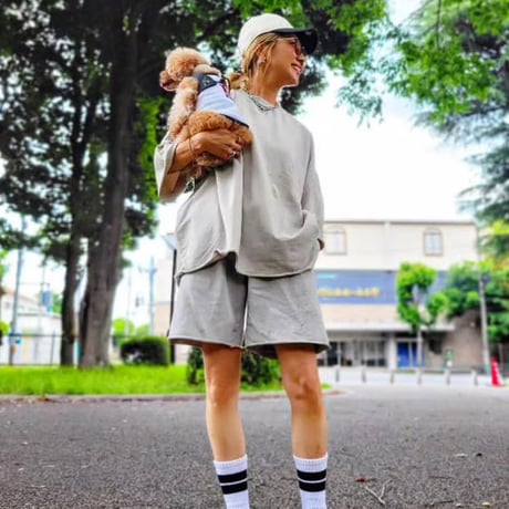 0116 pigment  over light半袖sweat/10カラー
