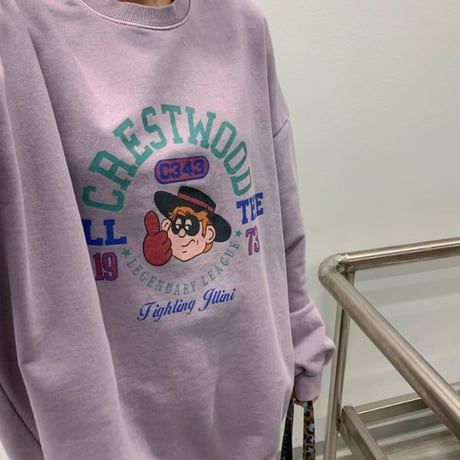 0407 Pigment Mac friend sweat/2カラー
