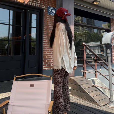 leopard summer pants/ワンカラー