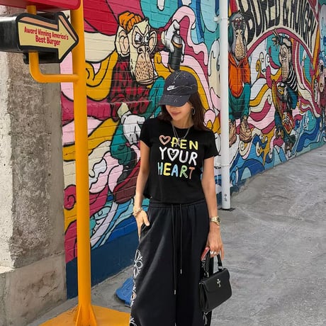 0850 ♡pen your Heart tee/4カラー
