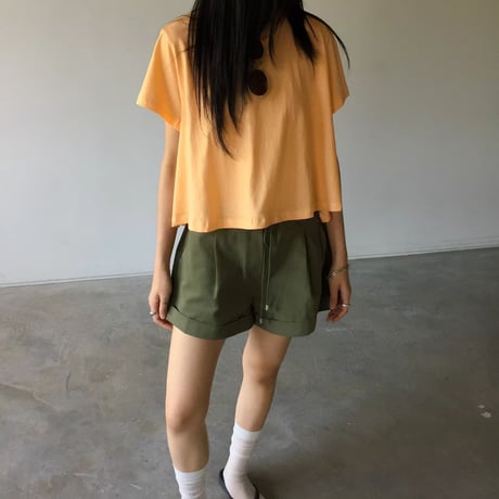 即納　0804 colorfu pigment フレアtee/ピンク